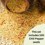100 Red + Chili Pequin Pepper Seeds, Home Garden Plant
